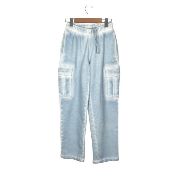 Tna Cozy Fleece Mega Cargo  Oversized Cargo Sweatpants Size 2 X S - Picture 1 of 7
